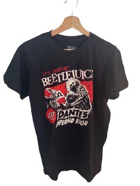 Funko Beetlejuice Black Short Sleeve Tshirt Women's Men's Size Small Halloween M
